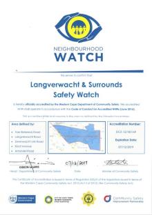 Accredited Neighbourhood Watch advert